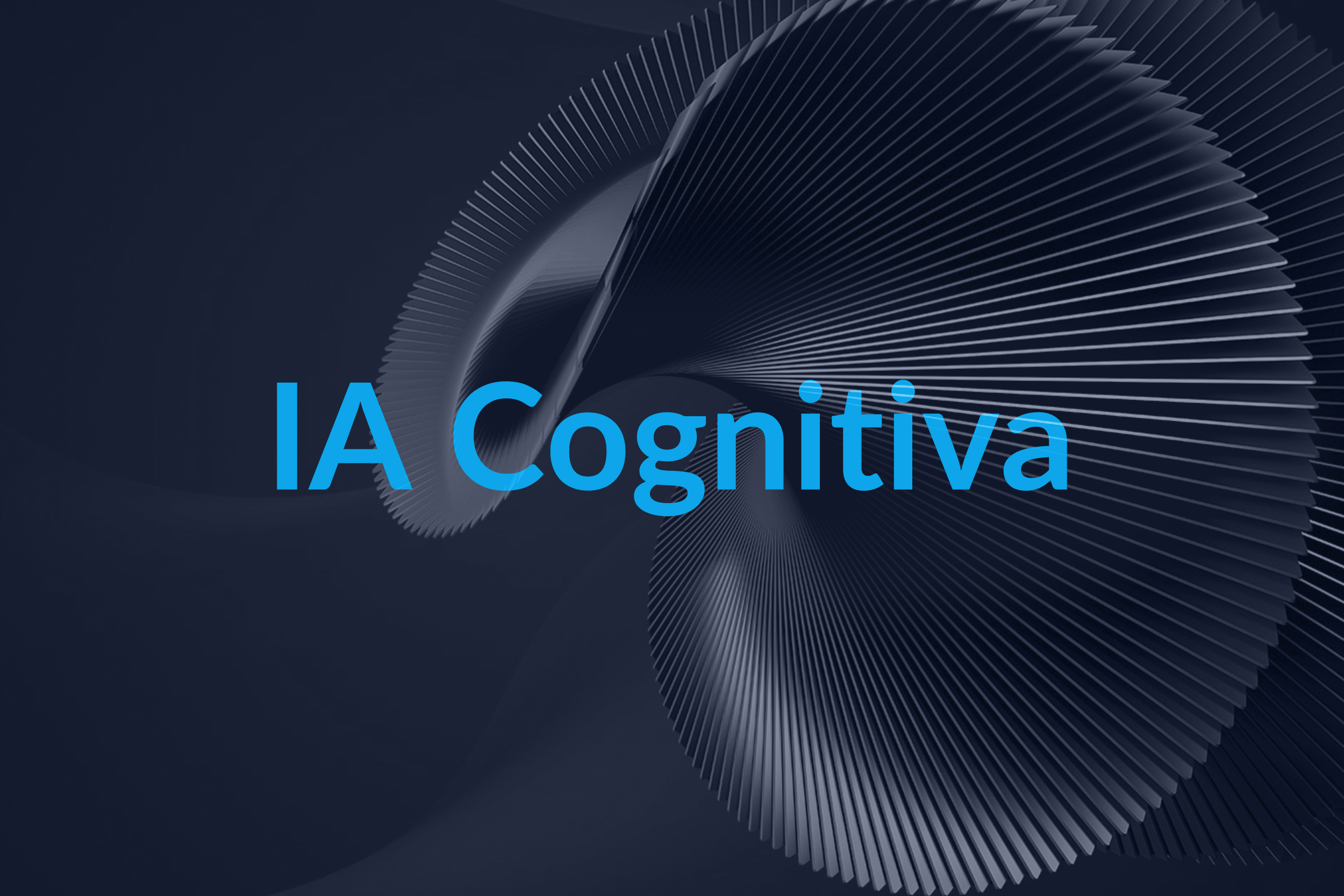 Visualización abstracta de IA Cognitiva